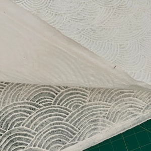 Papier blanc à bordure tachée, idéal pour les faire-part de mariage, étiquettes cadeaux, notes de remerciement, papier créatif pour abat-jour marque-places faire-part de mariage