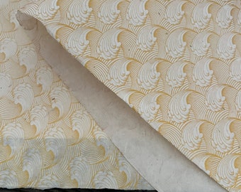 Deckled edge paper Lokta Papers, Eco Friendly Fine Decorative Handmade Paper, Pattern endpaper, collage, scrapbooking, torn edge paper
