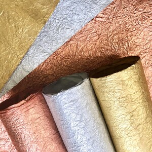 Metallic Handmade Mulberry Paper, Scrapbook Paper, Gold momi Paper, Gold Backgrounds, Metallic Gold Silver Copper texture background  paper