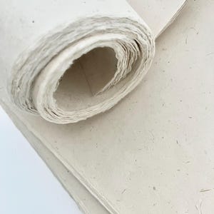Decorative Paper, Handmade Lokta Paper, Light Natural Colors, eco-friendly, Tree free, acid free, 5 SHEETS IN ROLL