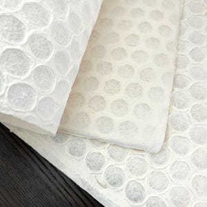 Deckle edge mulberry paper craft supply Handmade paper, eco friendly paper, natural paper, textured paper, decorative paper, collage White