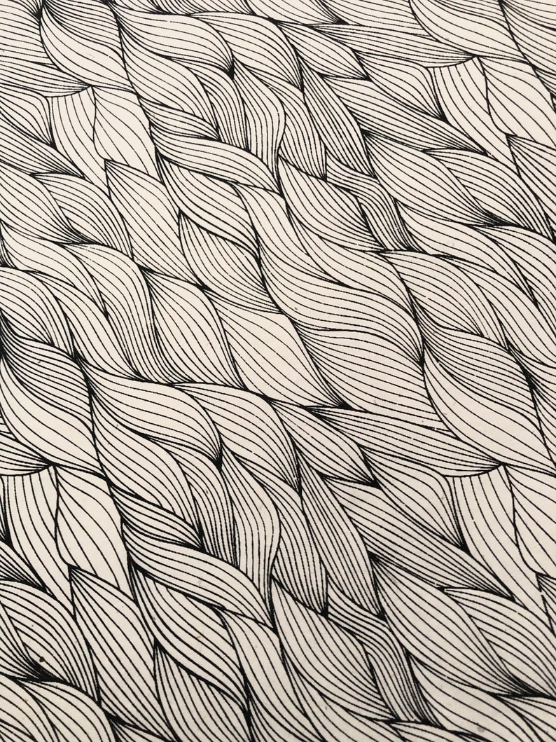 Nepalese Handmade paper sheet Lokta Decorative Paper with twisted water wave