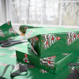 Geschenkpapier Geschenkrolle, Oh Tannenbaum Rosa, Urlaub & Geburtstagsgeschenk, Dekorpapierrolle Weihnachtsbaum