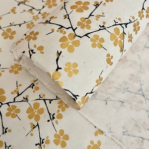 Flower Paper, Fine Decorative Paper, Lokta Paper, Nepalese Handmade paper, Made by Hand, Enclosing a Gift