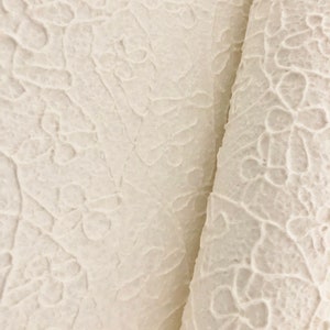 Handmade Mulberry Leaf Paper, natural paper, textured paper, decorative paper, collage supply, embossed paper, flower paper