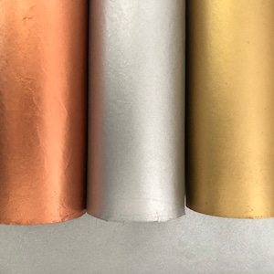 Handmade Paper, Mulberry Paper, Metallic smooth paper, Christmas wrapping paper