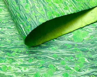 Hand Marbled Paper,  Art Supplies Sustainable Paper, Marble Wrapping, Decorative Paper, Scrapbook Paper, Handmade Bookbinding Paper