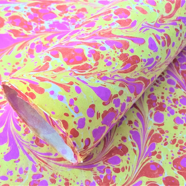 MARBLE PAPER, Gift Wrap, Wedding invitation, Scrap booking, Lokta paper, Book Binding, Fine Stationery, Nepalese Paper, SWRIL