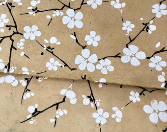 Flower Paper, Fine Decorative Paper, Lokta Paper, Nepalese Handmade paper, Made by Hand, Enclosing a Gift