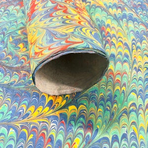 Paperful Handmade Bookbinding Hand Marbled Paper, Art Supplies Sustainable Paper, Marble Wrapping, Decorative Paper, Scrapbook Paper