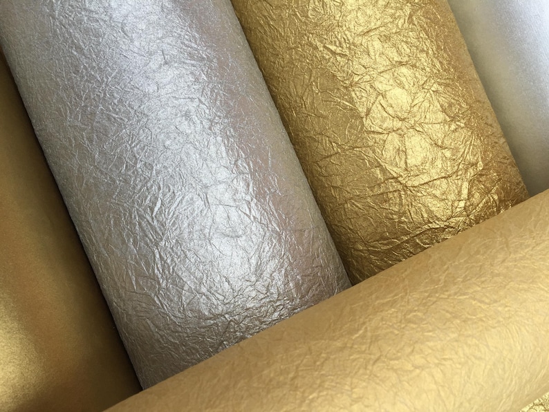 Metallic Handmade Mulberry Paper, Scrapbook Paper, Gold momi Paper, Gold Backgrounds, Metallic Gold Silver Copper texture background  paper