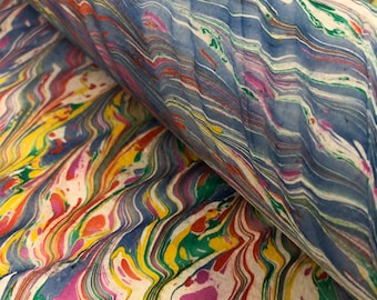 Handmade Bookbinding Paper, Hand Marbled Paper, Art Supplies Sustainable Paper, Marble Wrapping, Decorative Paper, Scrapbook Paper
