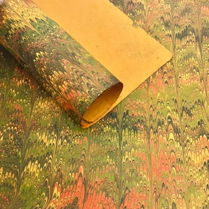 Handmade Bookbinding Paper, Hand Marbled Paper, Art Supplies Sustainable Paper, Marble Wrapping, Decorative Paper, Scrapbook Paper