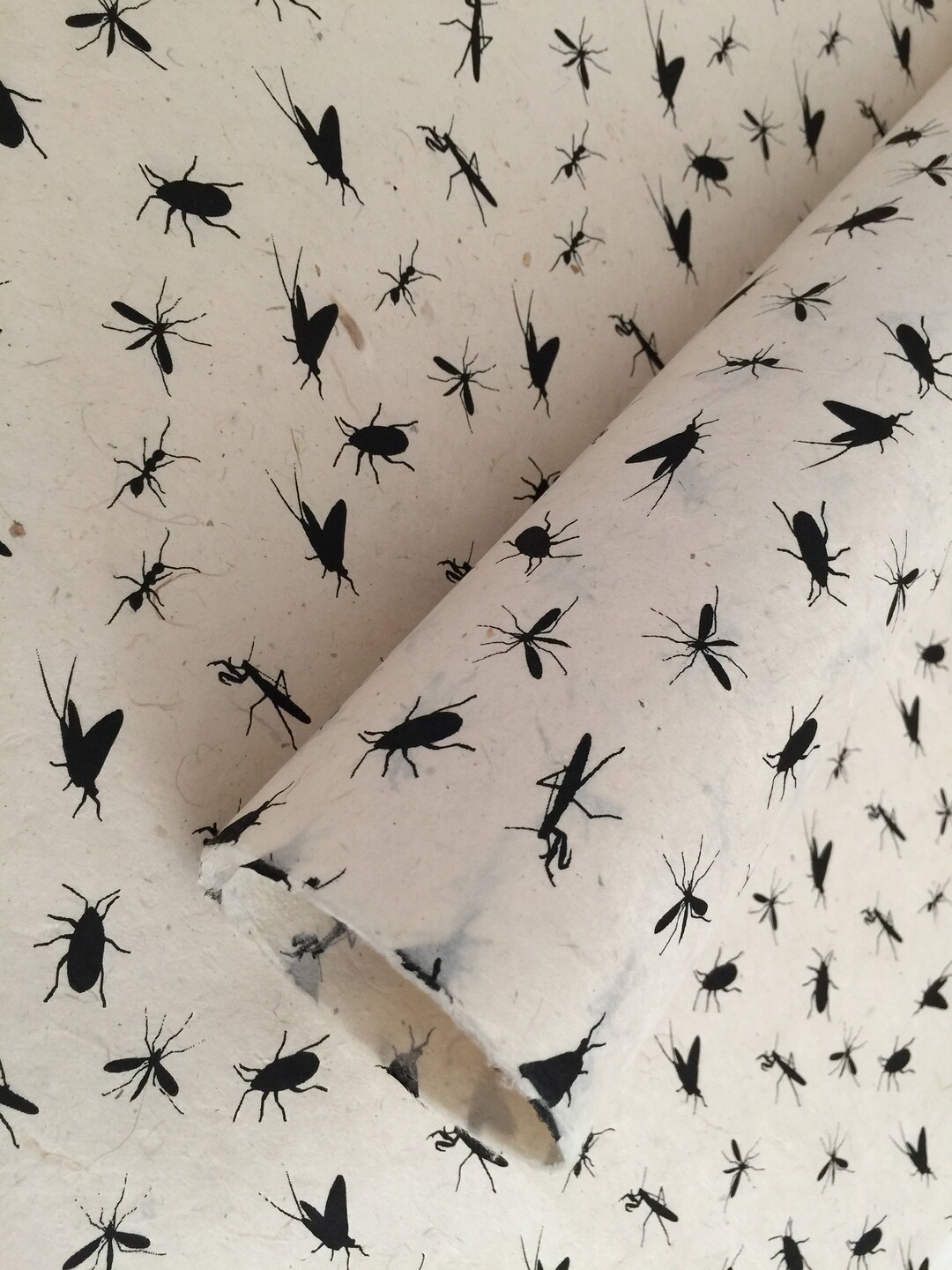 Bugs Handmade Paper Insects Designs Lokta Papers Paper Bag Etsy
