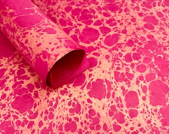 Handmade Lokta Marble Paper, Bookbinding, Gift Wrap, Arts and Crafts Paper Supply, Luxury Paper, Deckle edge sustainble Paper