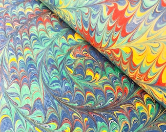 Paperful Handmade Bookbinding Hand Marbled Paper, Art Supplies Sustainable Paper, Marble Wrapping, Decorative Paper, Scrapbook Paper