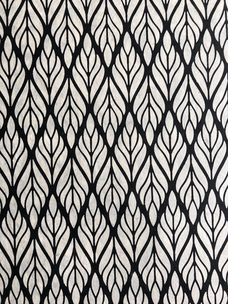Decorative Papers, Paper craft projects, mini books, card-making, origami, scrapbooking, endpapers for books, papercrafts, Envelope Liner BLACK ON WHITE