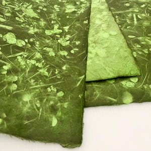 Decorative Floral Paper, Handmade Paper, Sun dyed Light Natural Brown Colors, eco-friendly, bookbinder Craft paper, paper craft supplies