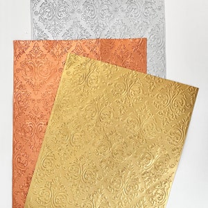 Papier métallique fait main mûrier, papier de scrapbooking, papier momi cuivre, arrière-plans cuivre, arrière-plans texturés métallisés or argent cuivre