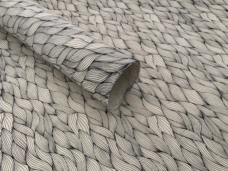 Nepalese Handmade paper sheet Lokta Decorative Paper with twisted water wave
