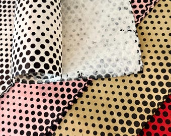 Polka Dots Flow Decorative Paper, Lokta Paper, Nepalese paper, Handmade paper, Gift Wrap, Sustainable Paper, Washi Bookbinder Fine paper