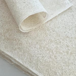 Wit STRAW-moerbeipapier Decoratief papier Natuurlijk stropapier Zen Bruiloftsplanningsdecoratie Handgemaakt papier Fijn papier Milieuvriendelijk papier afbeelding 9