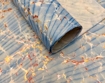 Handmade Lokta Marble Paper, Bookbinding, Gift Wrap (20x30")