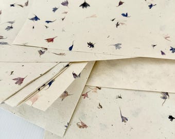 Craft paper, craft supplies, decorative paper, eco friendly, gift wrapping, handmade papers journal, Lokta papers, scrapbooking 10 Sheets A4