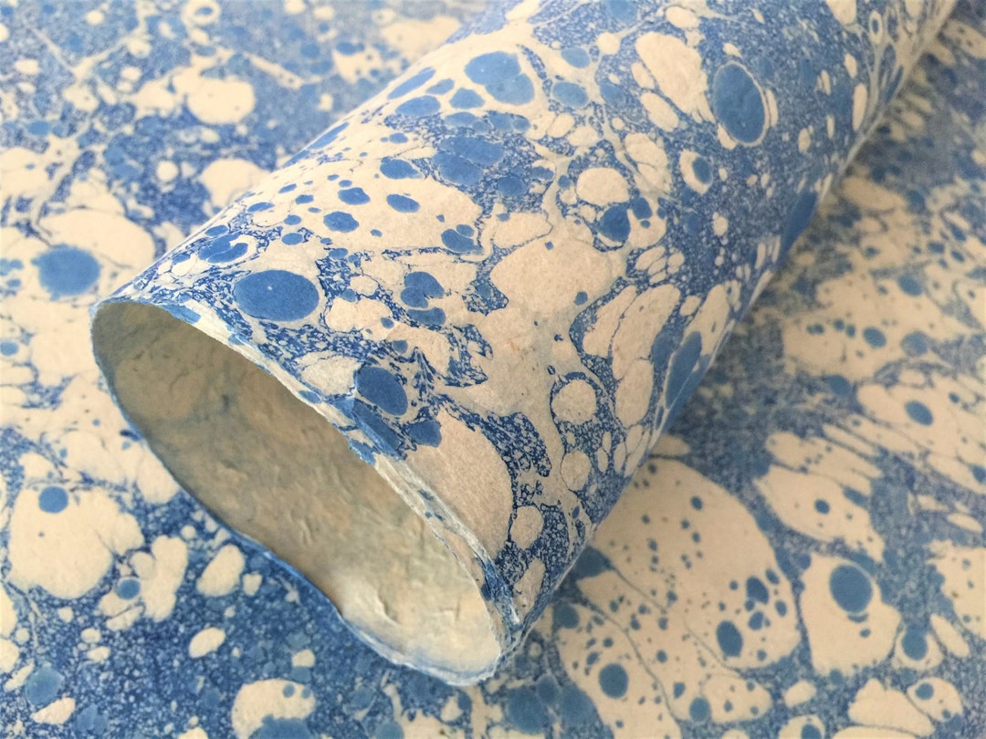 Handmade Bookbinding Paper, Hand Marbled Paper, Art Supplies