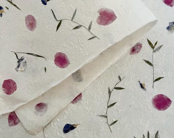 Mulberry Paper Sheet, Handmade paper, Decorative Paper, Handmade paper deckle edge, Scrapbooking, Book Cover, Thick Paper, Luxury Paper