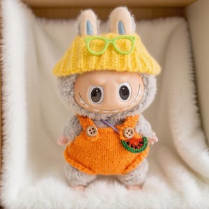 Labubu Clothing (dolls not included),Personalized Handmade Labubu 17cm Outfit,Labubu Outfit,Casual Sports Set,Custom Labubu Acessories
