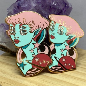 Alien Cutie Large 2.5 inch Enamel Pin