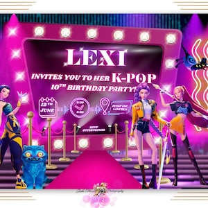 K-Pop Birthday Invitation - Digital Product