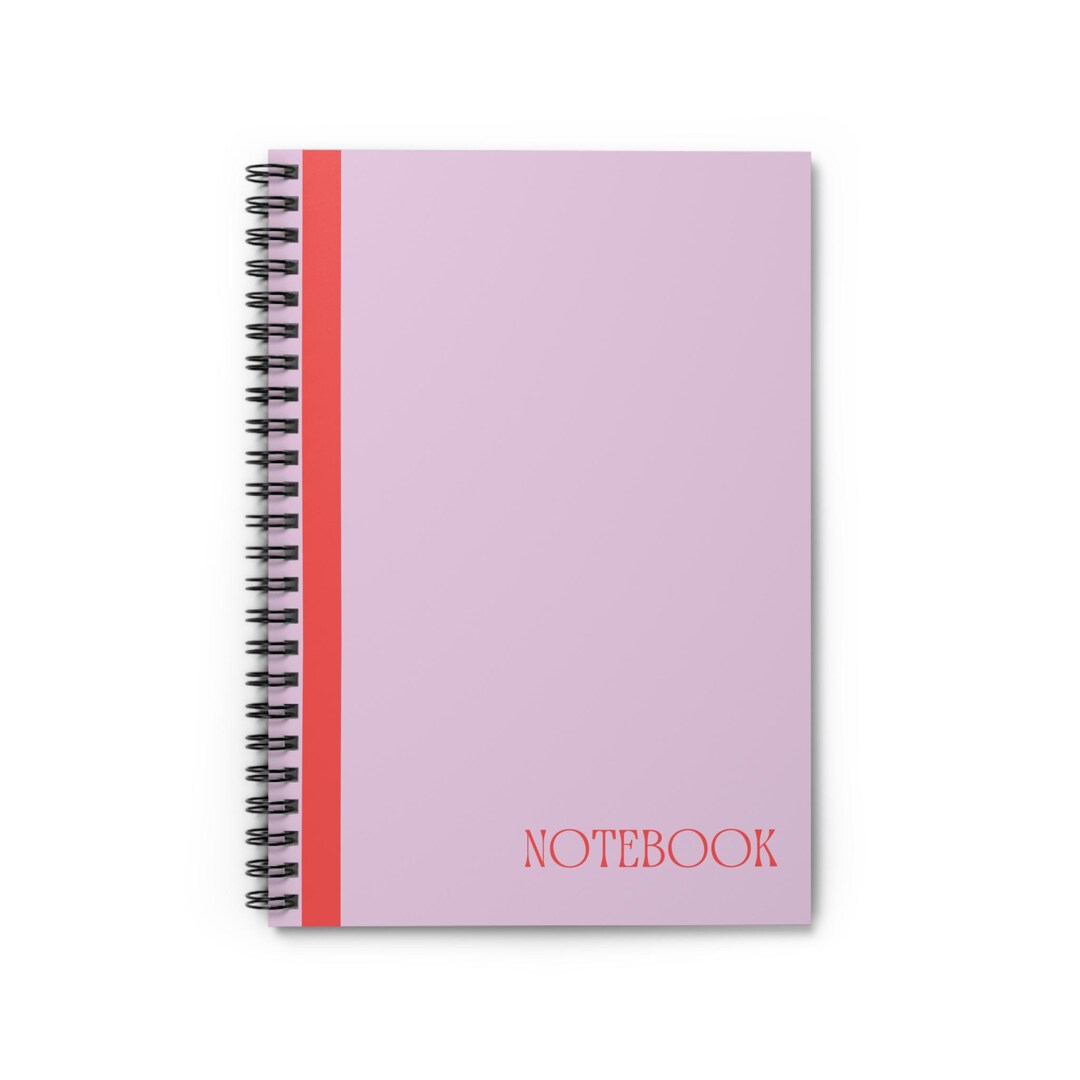 Pink Chic Spiral Notebook - Ruled Lines for Notes, Journaling, School ...