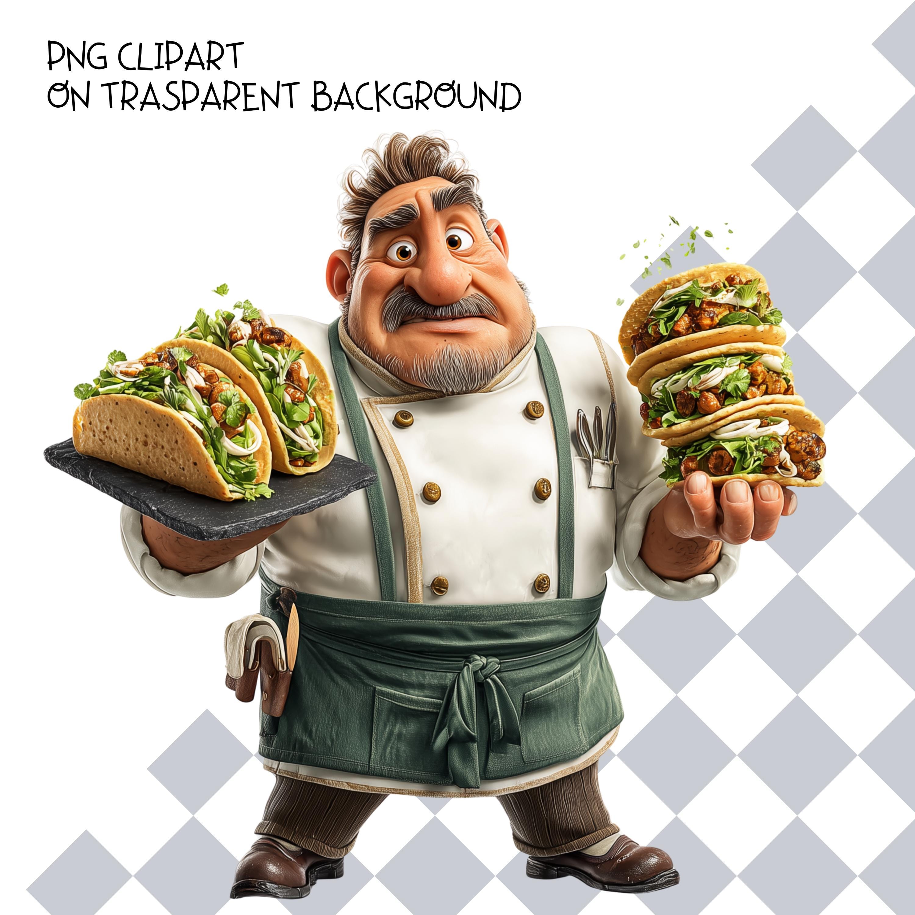 48 Funny Chef Guys Clipart, Funny Cartoon Chefs, Cooking Characters for ...