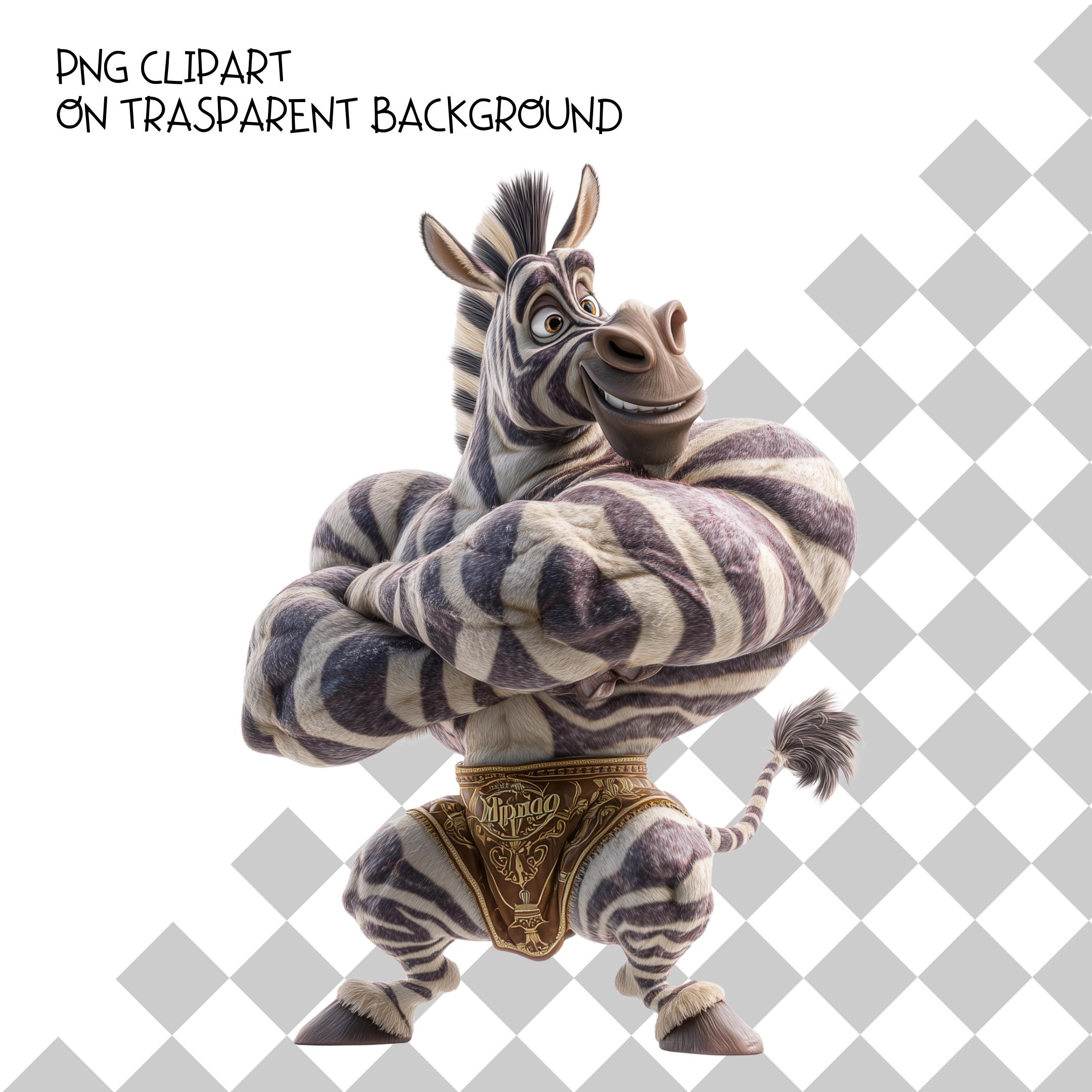 Bodybuilder Animals Clipart - Strong Muscular Animal Characters Art Set ...