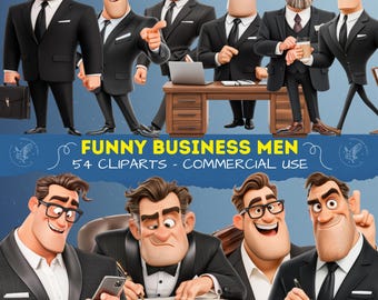 Business Women in Black Clipart PNG – Modern Professional Female Illustrations – Chic Business Female Character Set