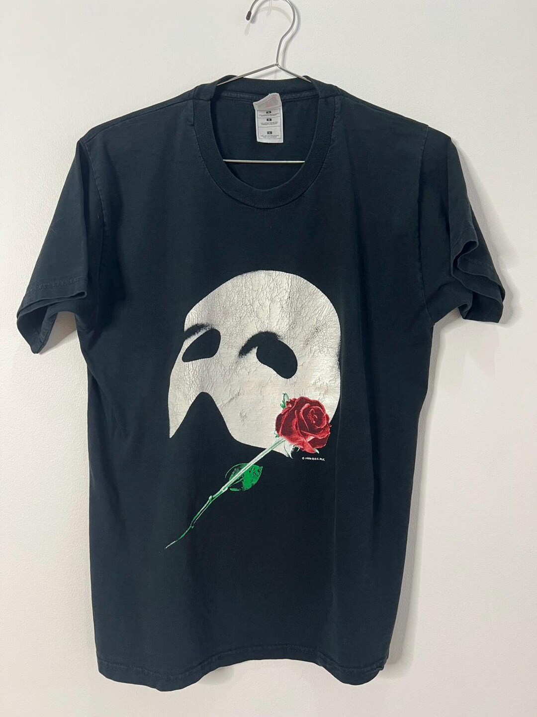 Vintage Phantom of the Opera Mask Black Large T-shirt - Etsy