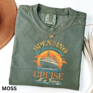 Spending Our Kids Inheritance Cruise Shirt, Funny Cruise Vacation Tee, Cruise Lover Gift for Her, Comfort Colors Shirt, Travel Humor Tee image 3
