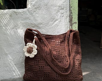 Lattice Crochet Mesh Tote Bag Pattern: Lightweight, Eco-Friendly (PDF Download)