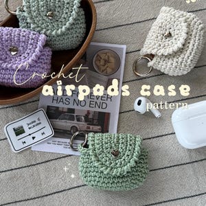 Haakpatroon voor een AirPods-hoesje – klepje, drukknoopsluiting (PDF-patroon)
