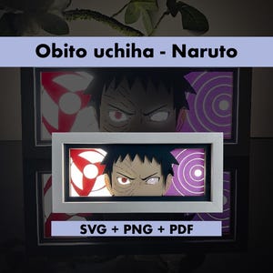 DIY Anime Lightbox Template, Paper Cut Art for Cricut Projects, Silhouette Studio, Laser Cutting Shadow box template + instructions GUIDE