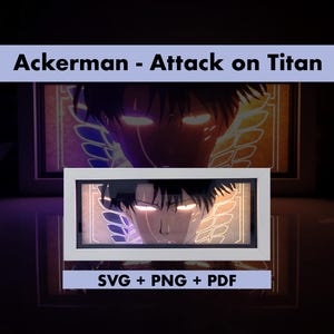 DIY Anime Lightbox Template, Paper Cut Art for Cricut Projects, Silhouette Studio, Laser Cutting Shadow box template + instructions GUIDE