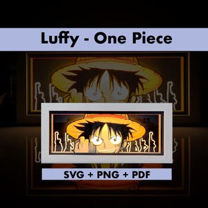 DIY Anime Lightbox Template, Paper Cut Art for Cricut Projects, Silhouette Studio, Laser Cutting Shadow box template + instructions GUIDE