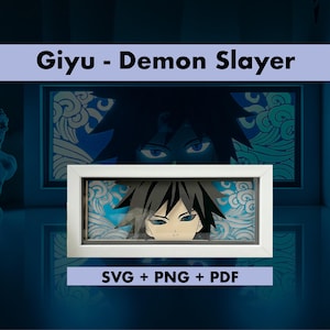 DIY Anime Lightbox Template, Paper Cut Art for Cricut Projects, Silhouette Studio, Laser Cutting Shadow box template + instructions GUIDE