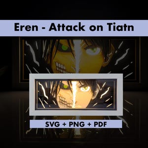 DIY Anime Lightbox Template, Paper Cut Art for Cricut Projects, Silhouette Studio, Laser Cutting Shadow box template + instructions GUIDE