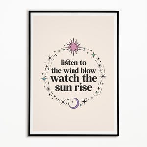 Fleetwood Mac &#39;The Chain&#39; Music Print: Indie Rock Art, Unframed