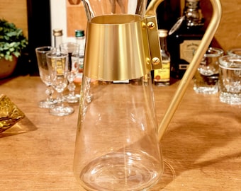 Vintage Pyrex Glass Beverage Server Carafe Atomic 1950s 1960s Grandmacore Retro Barware