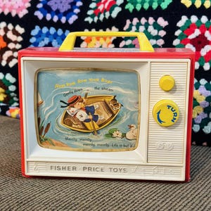 Vintage Fisher Price Music Box Tv - Etsy