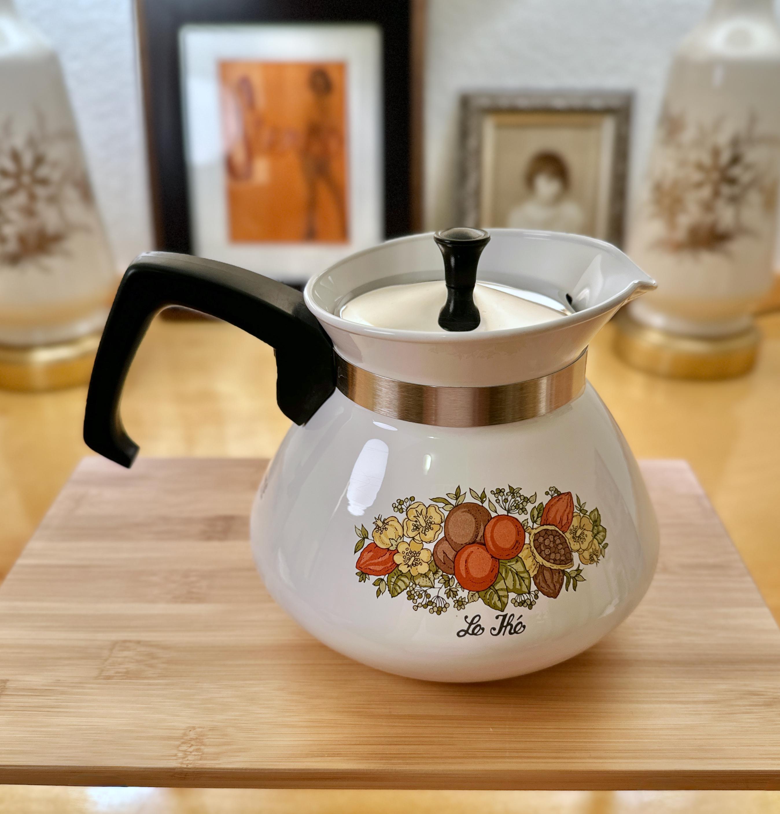 Corning Ware Spice O' Life Coffee Tea Pot W/lid - 6-cup Vintage